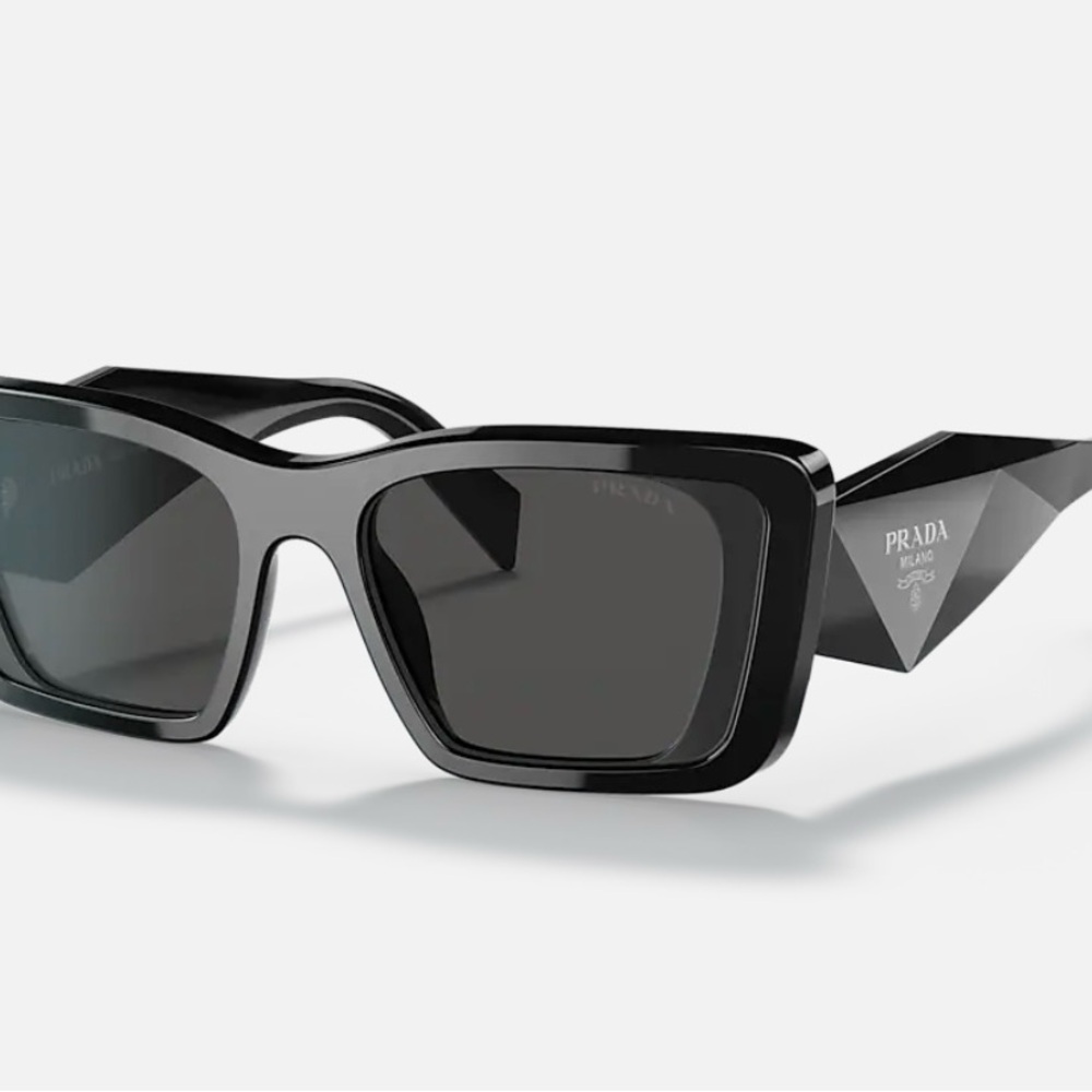 Prada Black Angular Sunglasses